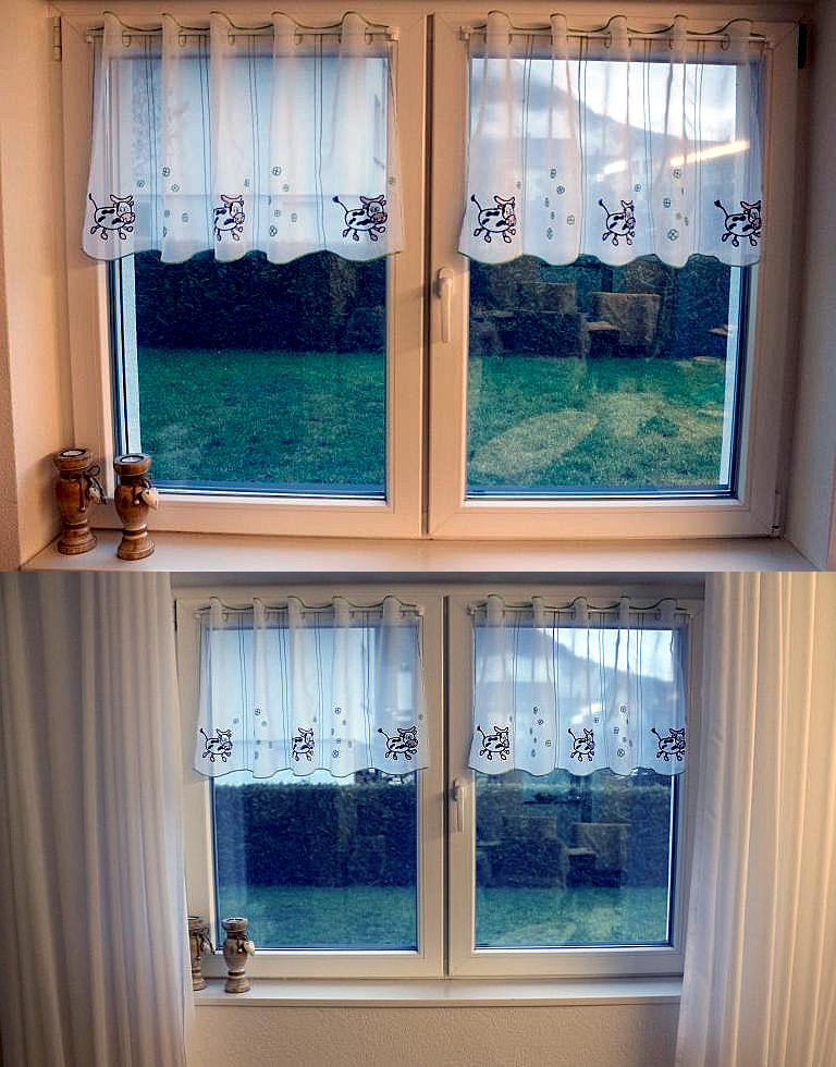 Kurzgardinen-Landhausstil Kurzgardinen-Landhausstil
