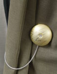 Raffhalter mit Magnet Beige Gold