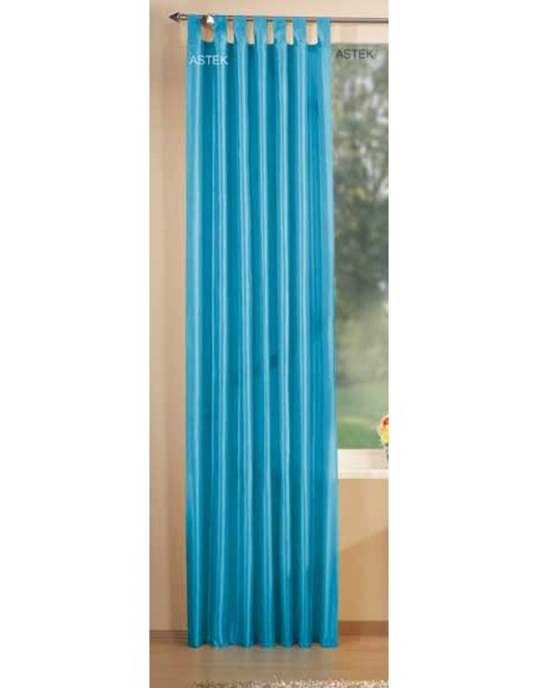 Schlaufenschal blickdicht aus Taft in Türkis Schlaufenschal blickdicht aus Taft in Türkis