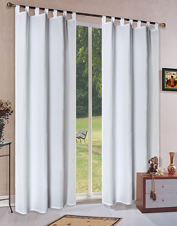 Schlaufenschal aus Microsatin in Weiss Schlaufenschal aus Microsatin in Weiss