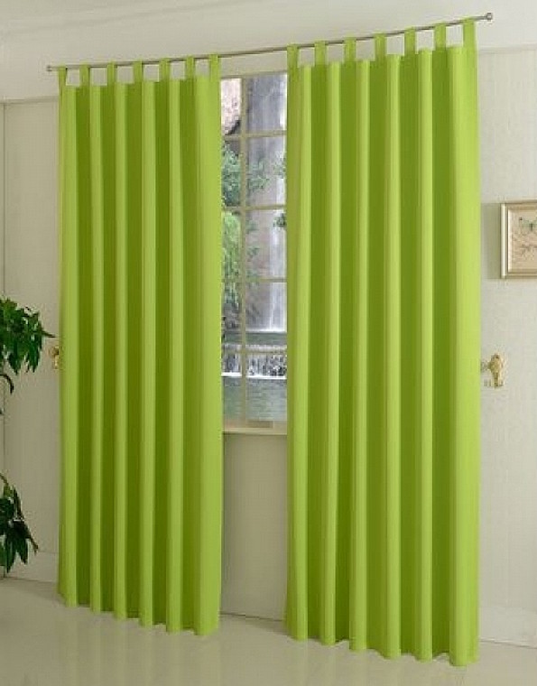 verdunkelungsvorhag_schlaufen_blickdicht_farbe_apfelgruen Verdunkelungsvorhang mit Schlaufen in Apfelgrün